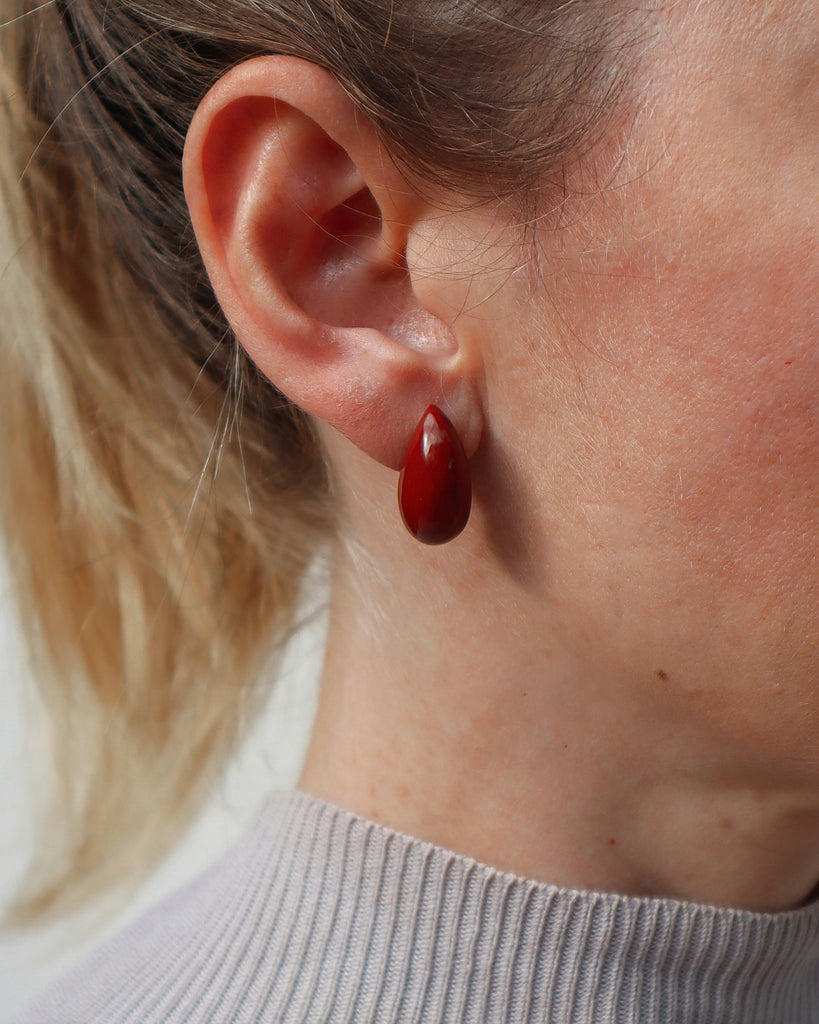 Baisse red jasper earrings