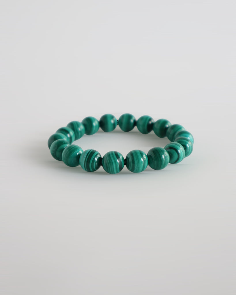 Malachite beads bracelet