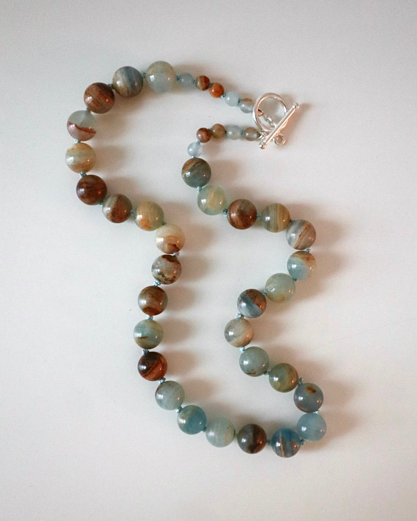 Blue Gemstone necklace sample