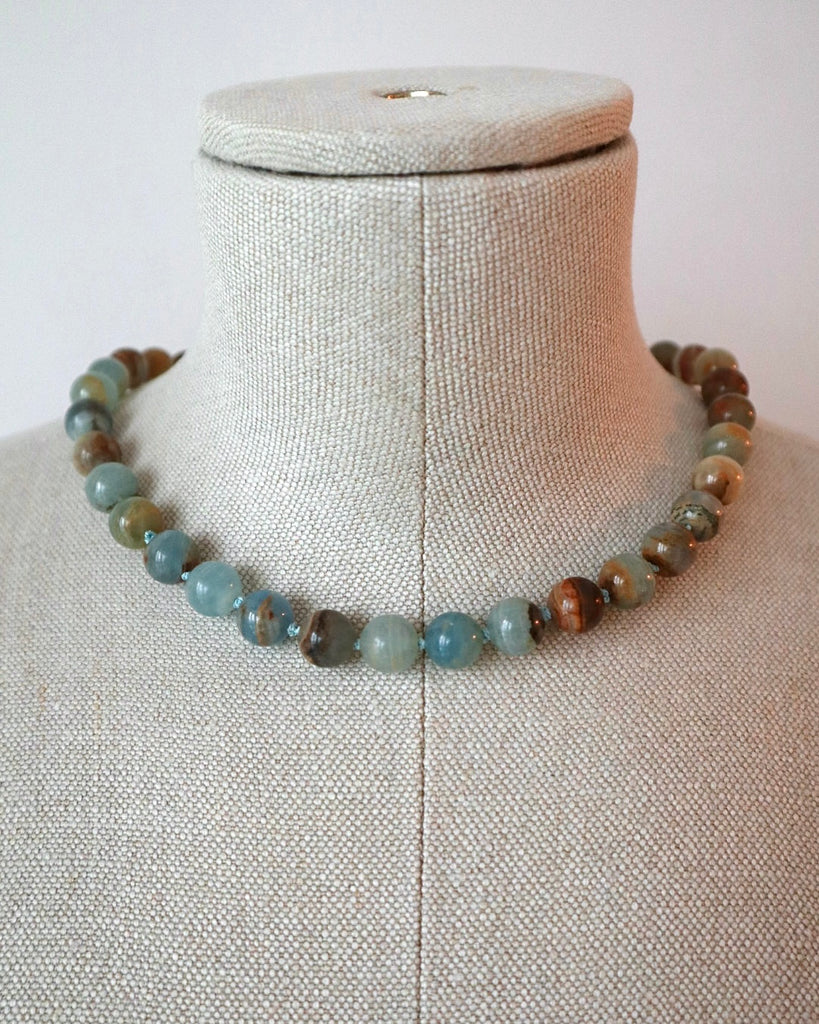 Blue Gemstone necklace sample