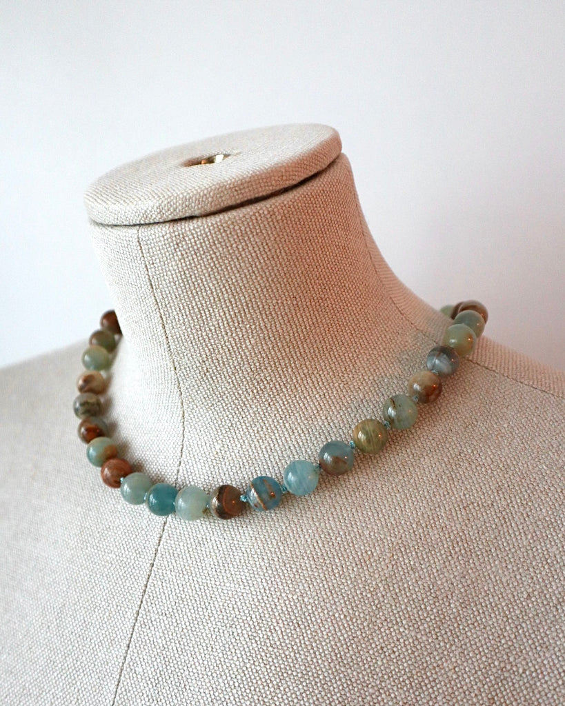 Blue Gemstone necklace sample