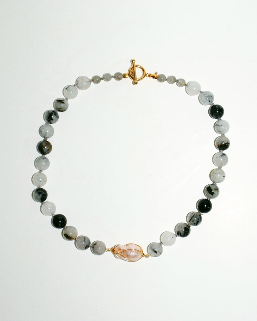 Rutilated Quartz Baroque Collar