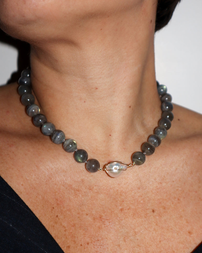 Labradorite Baroque Collar