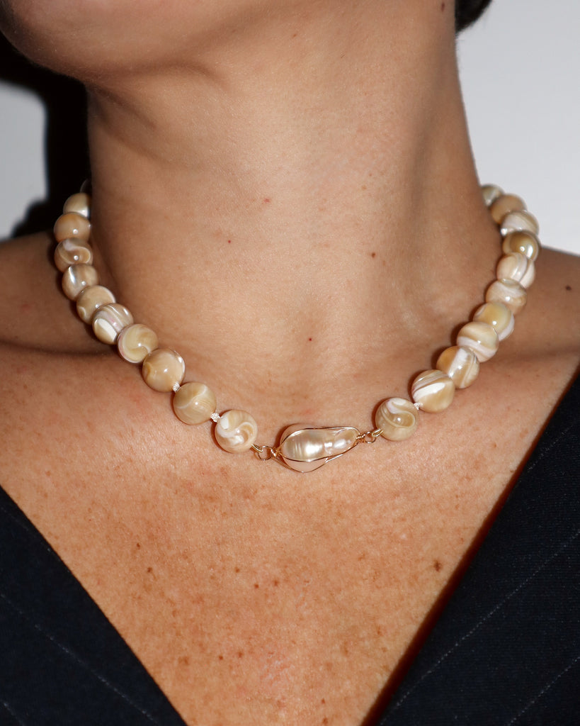 Mother of Pearl Baroque Collar